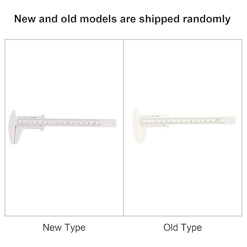 Miniatura 7 de Mapeo de regla de cejas, herramienta de medición de cejas, Calibre Vernier de doble escala, Regla de calibre deslizante de plástico para modelado