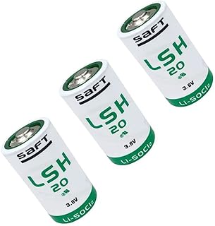 (Pack of 3) for Saft LSH20 3.6V D 13000 mAh Lithium Thionyl Chloride Battery for Alarm Systems GPS Systems Battery Non-Rechargeable.