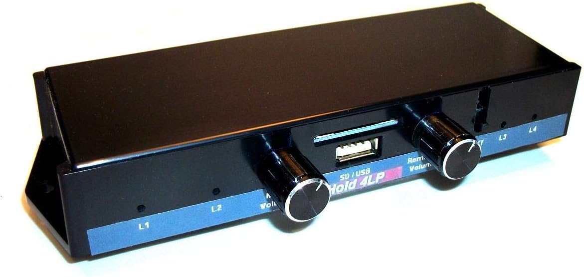 iHold A4LP 4-Line Music On Hold Player system for all corded or cordless 2 line or 4 line telephones, "All-In-One" Music On Hold adapter plus mp3 On-Hold Music Player