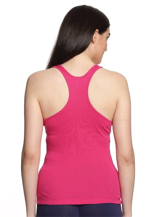 Image of Lux Amore Women's Racerback - Premium Cotton, for Yoga & Gym Workouts(Color May Vary)