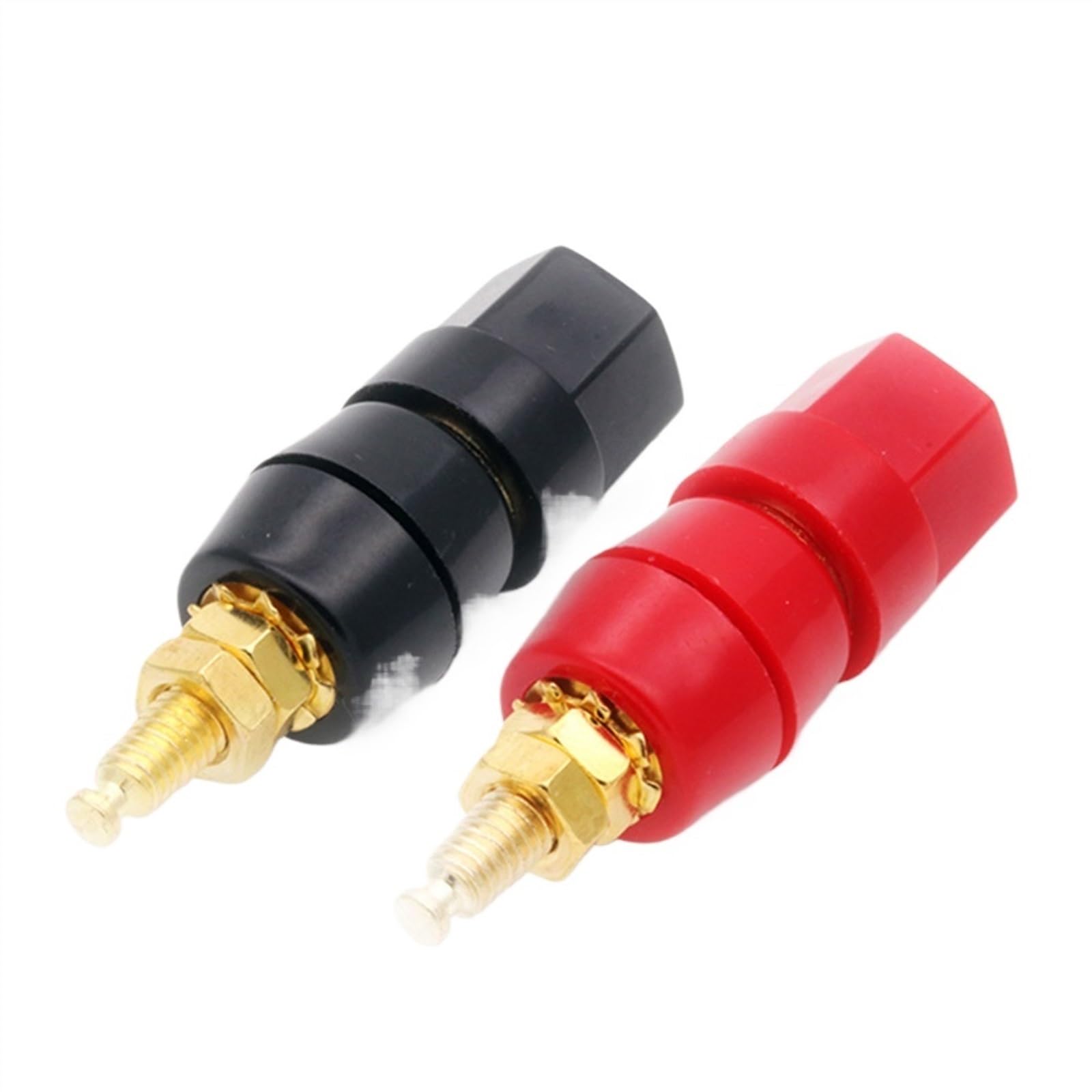 10 Paires (Noir + Rouge)/20 pièces bornes Rouge Noir connecteur amplificateur Terminal Liaison Poste Banane Haut-Parleur Prise Jack