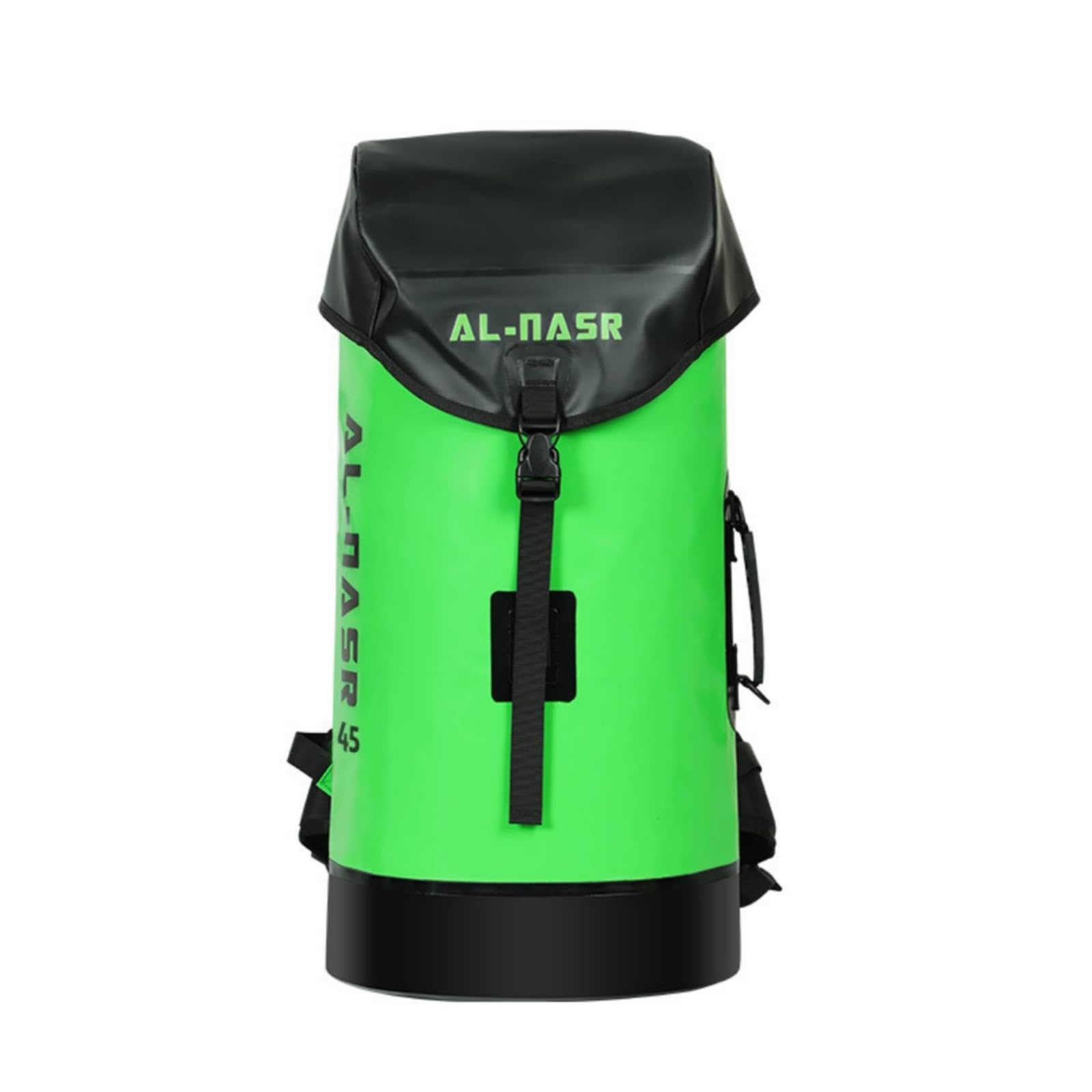 perfk Sac à Dos Étanche Randonnée Sac Imperméable Sac Marin Sac Étanche Tissu PVC Maille Résistant avec Fermeture Roulée et Base Renforcée Bretelles, Array, Vert, 45L