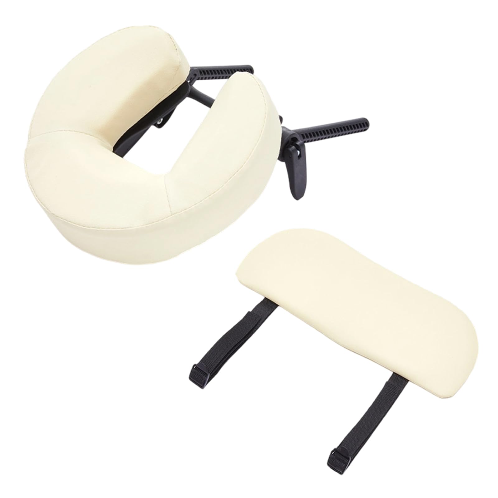 Ergonomic Face Cushion for Massage Soft Padded Anti Pressure Marks Professional Salon Equipment Face Massage Tray Pillow 灰白色
