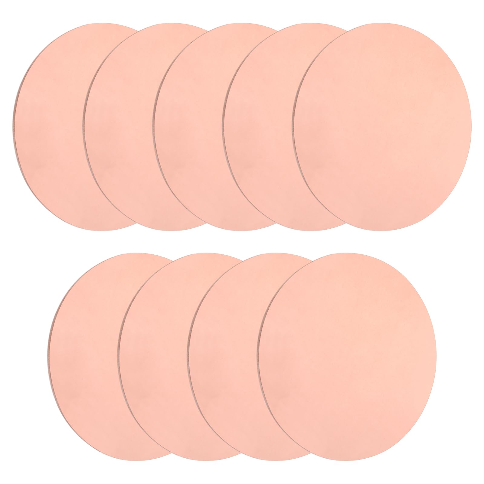 uxcell 9Pcs T2 Copper Round Plates, 1.18" Dia x 0.02" Thick, Pure Copper Metal Sheets for DIY Crafts & Metal Stamping