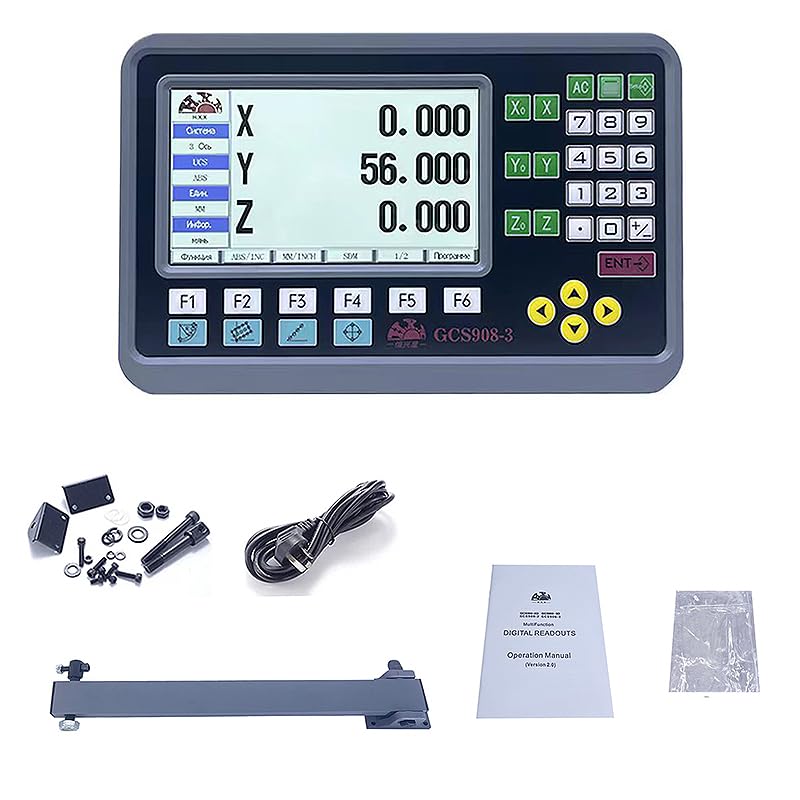 Linear Encoder Kit 3 ejes con pantalla LCD para torno y fresadora miniatura 4
