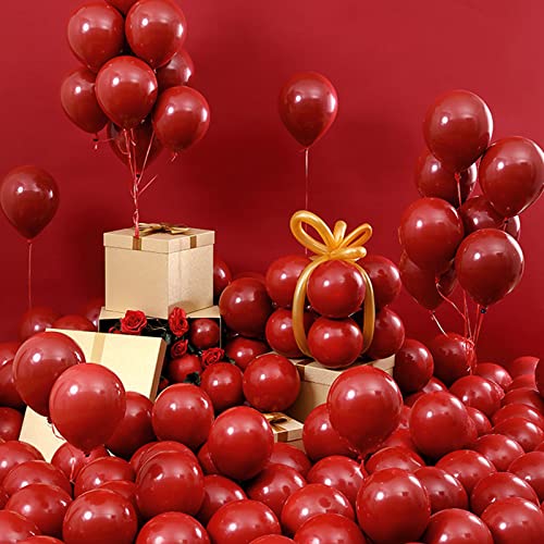 Red Latex Balloons 100 PCS 5 Inch Matte Red Small Balloons Decorative for Baby Shower Auction Meeting Wedding Engagement Decorations
