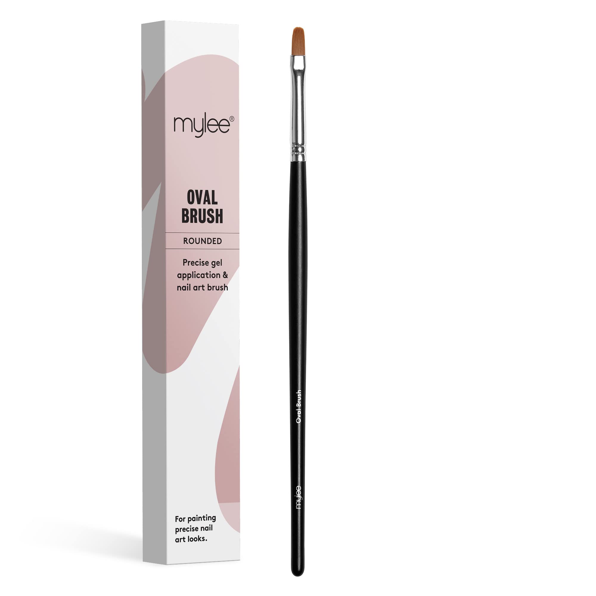 Mylee Pincel Ovalado Para Uñas de Gel y Aplicación de Esmalte. Herramienta de Manicura de Calidad Profesional - Ideal para Uso en el hogar o en el salón