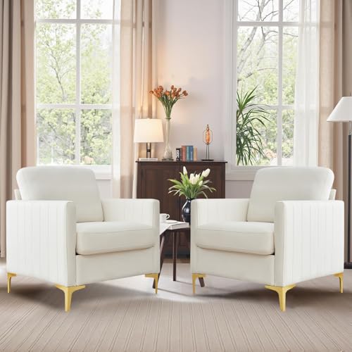 Sillón Confort Terciopelo Beige miniatura 1