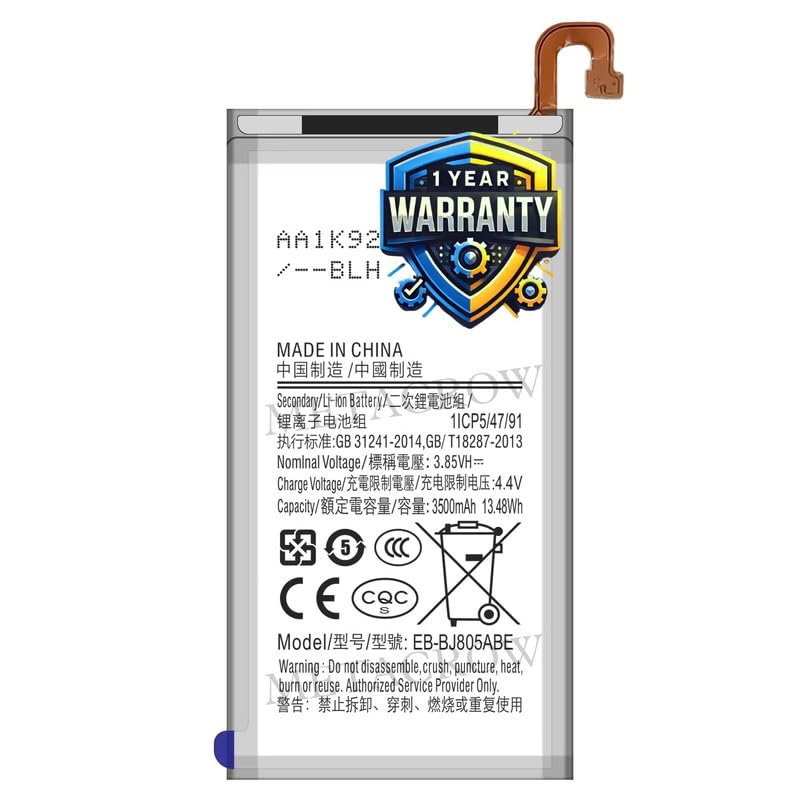 Image of Original EB-BJ805ABE Battery Compatible for Samsung Galaxy J8 | J8+ | A6+ (2018) | A9 Star Lite - (3500mAh) - 1 Year Warranty JK1