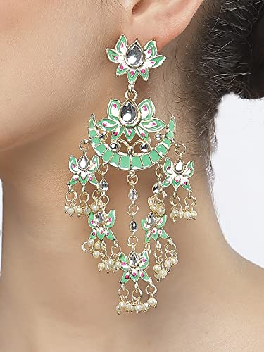 Stylish Traditional Kundan Earrings for Women