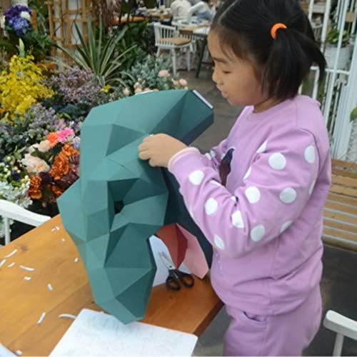 Child folding papercraft pieces