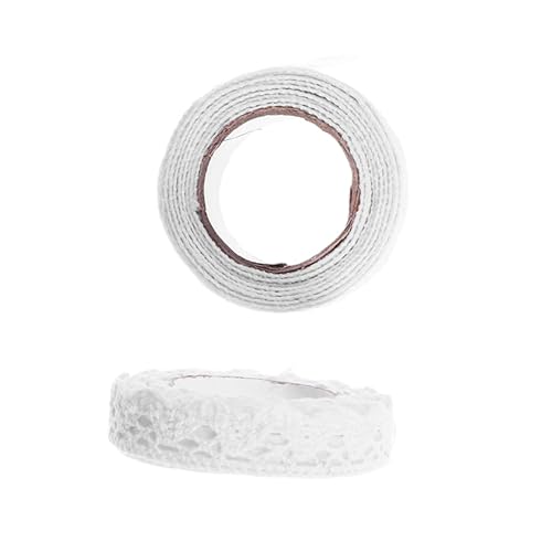 Miniatura 1 de Abaodam Cinta Washi para manualidades, cinta adhesiva Washi con purpurina, cinta adhesiva de encaje, cinta Washi de encaje, cinta de encaje de