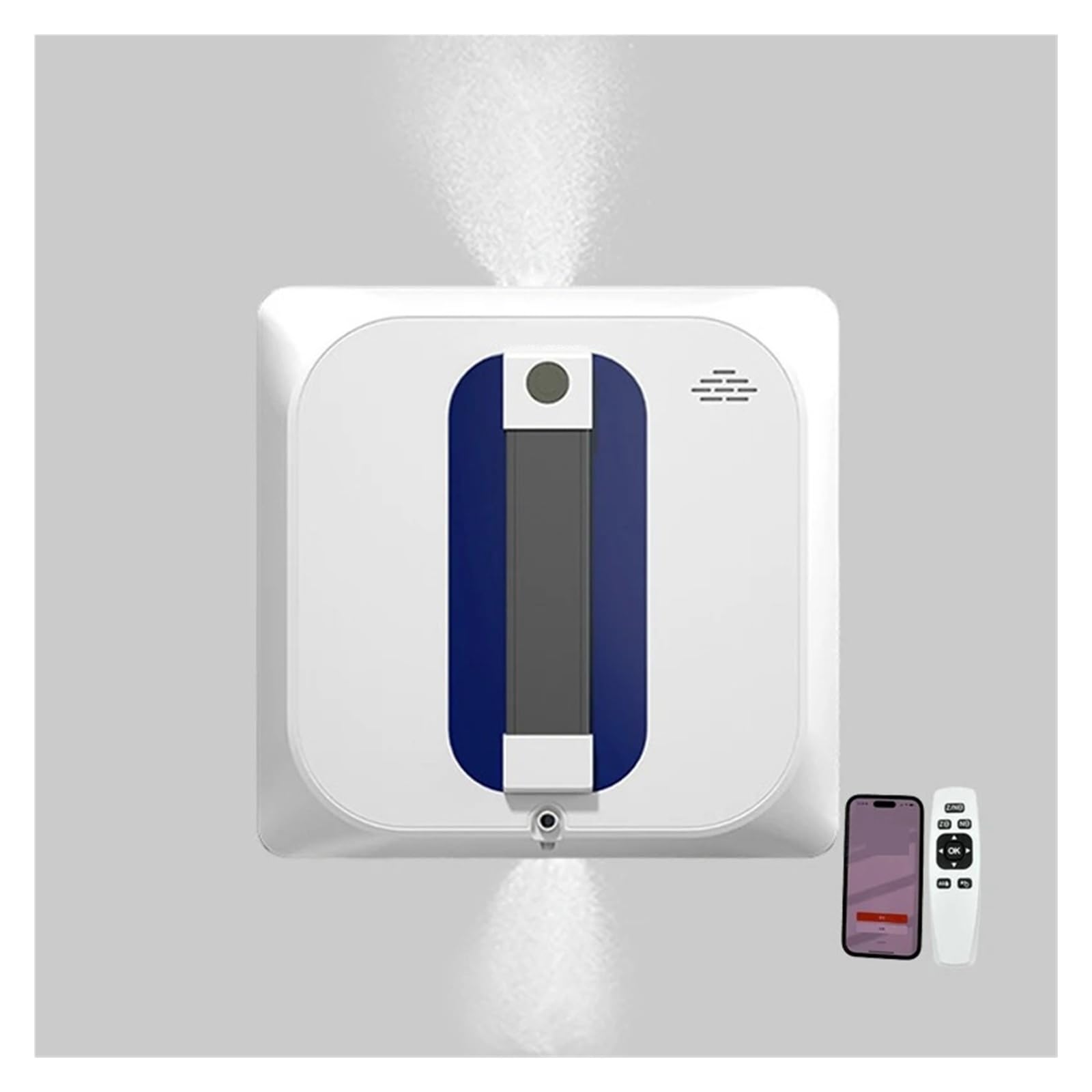 Robot limpiacristales automático, limpieza de puntos fijos, pulverización de agua, limpiador de cristales Edge Detective for el hogar para superficies lisas