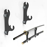 Vista 1 de Soporte de espada, gancho de espada, soporte de exhibición de soporte de espada samurai montado en la pared de acrílico de dos capas, soporte