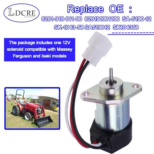 Solénoïde 12V relais de démarreur compatible tracteur Massey Ferguson 1520 - 3