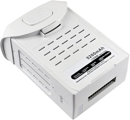 Synergy Digital Quadcopter - Batería para dron, compatible con DJI Phantom 4 Quadcopter Drone, (Li-Pol, 15.2V, 5200 mAh), ultra alta capacidad,