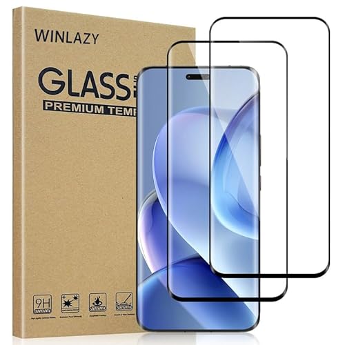 WINLAZY Schutzfolie für Honor Magic 6 pro für Panzerglas, 2 Stück Schutzglas Bildschirmschutzfolie, Folie für Honor Magic 6 pro Panzer Schutz Glas, 9H Festigkeit Anti-Kratzer Glas