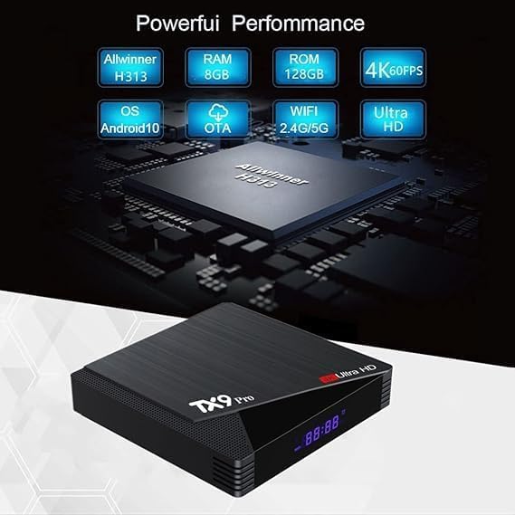 TX9 Pro 6K Ultra HD TV Box Android 11.1 Set-Top Box with Quad-Core