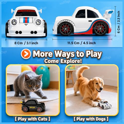 Image of Zest 4 Toyz Remote Control Car for Kids | 2.4GHz RC Drift Car | Type-C Charging | Follow Mode | Escape Mode | Rechargeable Car Toy for Boys & Girls 3 Years + (Random Color)
