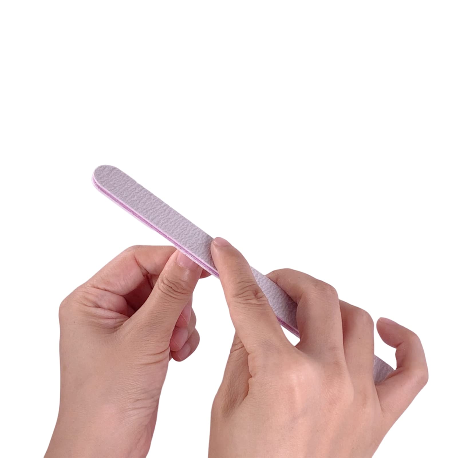AhaTopia Nagelfeilen, 200 Stück, Smirgelfeilen für Acrylnägel und Naturnägel, Körnung 100/180 D