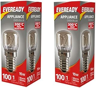 2 X 15w Universal 300c OVEN COOKER APPLIANCE Bulb Lamp SES E14 Light Bulbs 240V