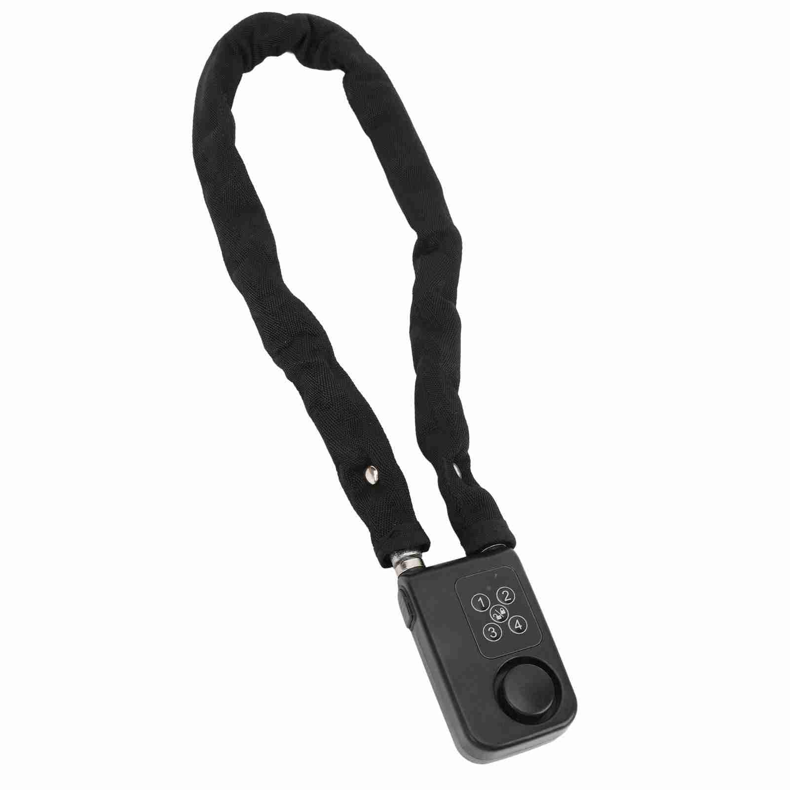 Yctze Lucchetto Digitale per Moto Antifurto con Allarme a Vibrazione da 110 DB e Accesso Senza Chiave, Blocco di Sicurezza con Password per Bagagli e Porte (BLACK)