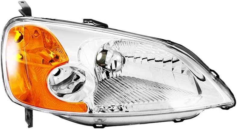 Para Honda Civic Sedan faro lámpara 2001 2002 2003 halógeno pasajero lado derecho