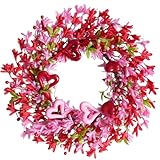 Couronnes de la Saint-Valentin couronnes de jasmin d'hiver rose et rouge