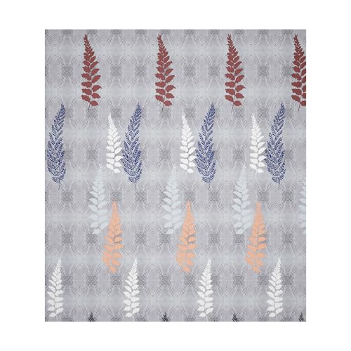 Image of Kuber Industries Cotton 150 TC Double Bedsheet With 2 Pillow Covers | Machine Washable Soft Bedsheet For Living Room, Home & Hotels | Leaf Fitted Print - Grey