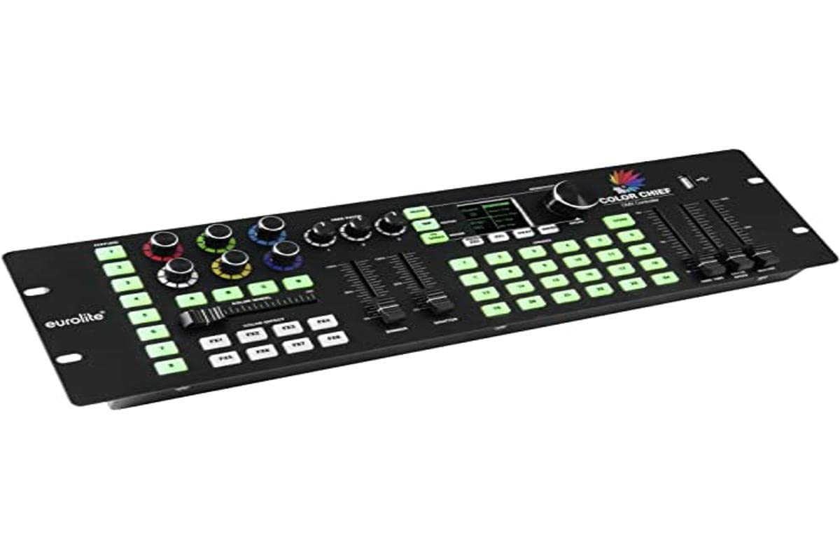 Eurolite DMX LED Color Chief Controller | DMX-Lichtpult mit innovativer Steuerung für LED-Scheinwerfer