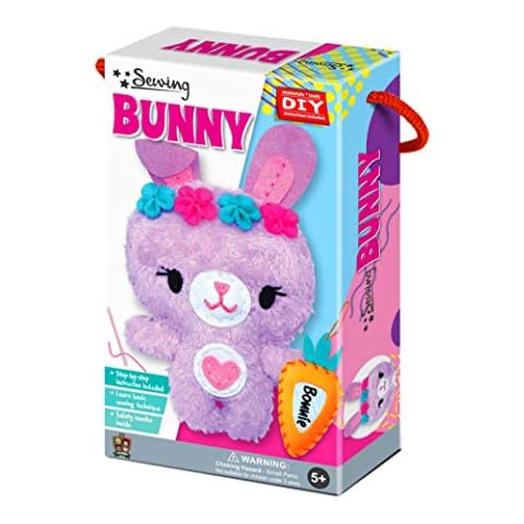 C.S. Kids Magic World DIY Personalised Bunny Sewing Kit |Frist Sewing Arts & Crafts Gifts | Educational Sewing Kit for Kids | Sew Your Own Rabbit (Safety Neddle & Instruction Included) Cover
