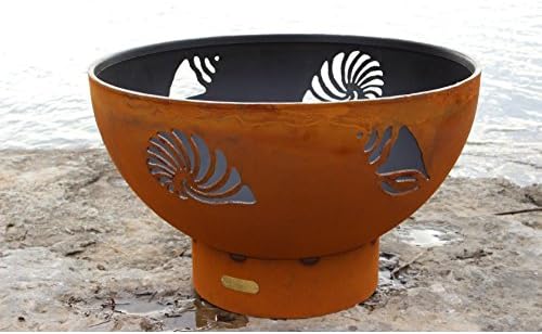 Fire Pit Art Beachcomber-FPA-MLS120-LP-AWEIS Fire Pit LP, Metal