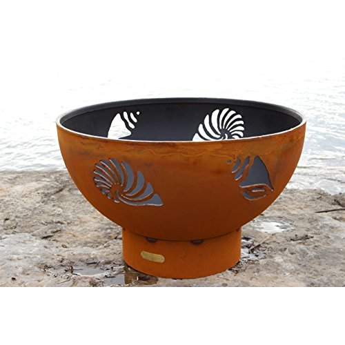 Fire Pit Art Beachcomber-FPA-MLS120-LP-AWEIS Fire Pit LP, Metal