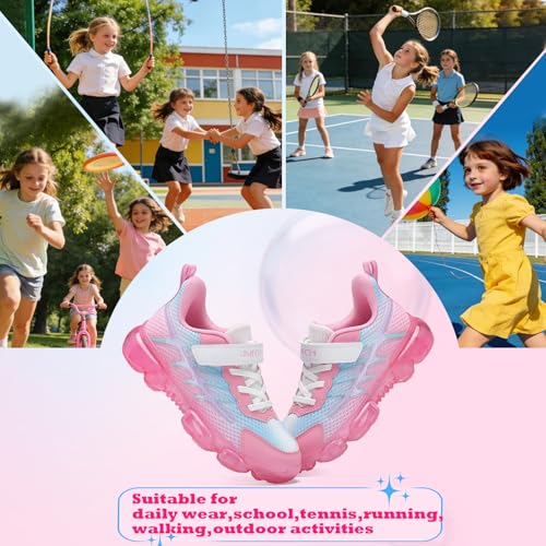 Image of JMFCHI Boys Girls Kids' Sneakers Knitted Mesh Sports Shoes Breathable Lightweight Running Shoes for Kids Fashion Athletic Casual Shoes