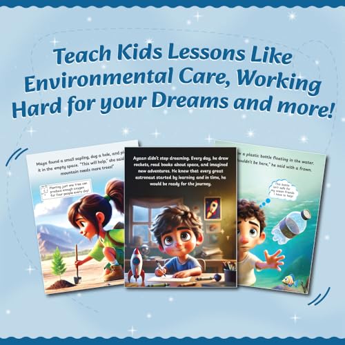 Image of Set of 5 Adventure Story Books for Kids Ages 2-5 Years, Theme-Based Stories with Stickers & Fun Activities, Learning Activity Set