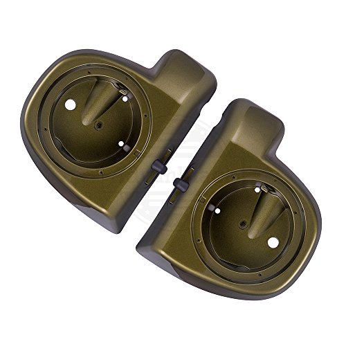 Moto Onfire Olive Gold 6.5" Bocinas Fairings Lower Vented miniatura 4