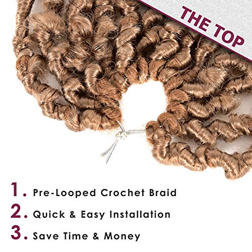 Niseyo 6 Packs Butterfly Locs Crochet Hair 12 Inch Pre Looped Distressed Locs Crochet Braids (27#) #TOP2