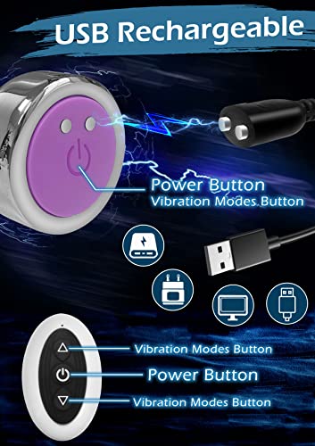 Vibrating Anal Plug, Kushor Stainless Steel Anal Vibrator With 7 Vibration Modes, Anal Sex Toys Vibrating Butt Plug, Butt Plugs Prostate Massagers, Anal Toy Juguete Sexual Adult Sex Toys & Games #TOP6