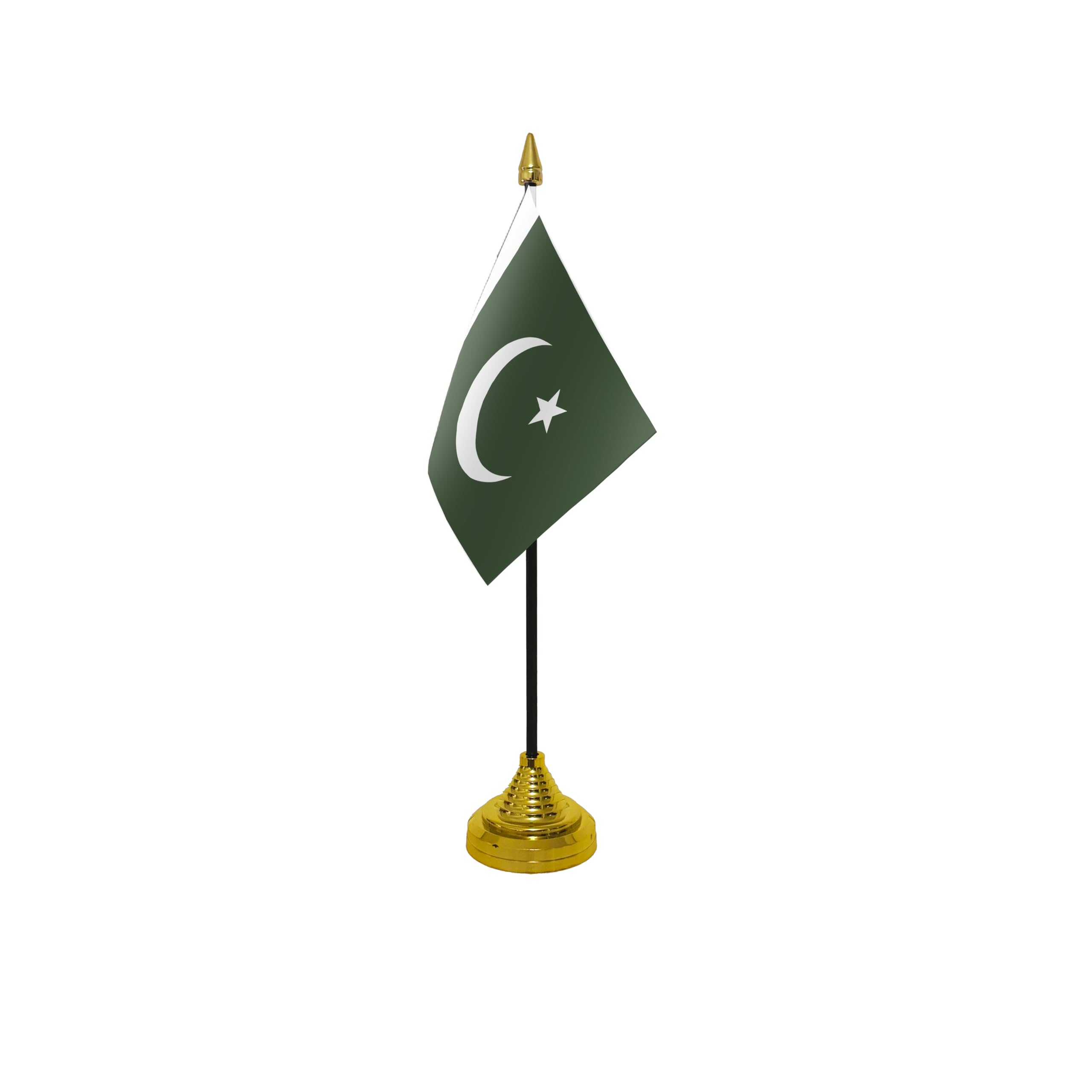 Flagtex Pakistan Small Table Flag With Gold Base