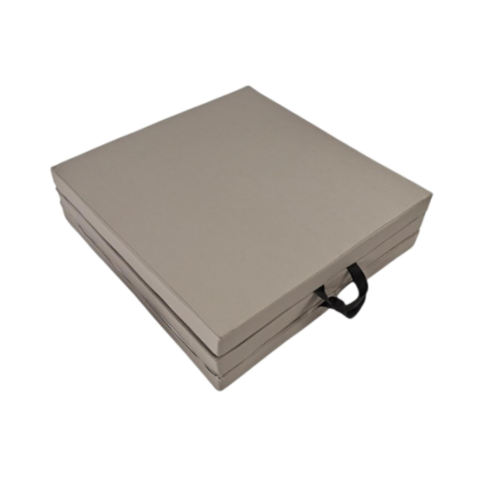 SAZ DEKOR Three Fold Folding Exercise Mat Nonslip Easy to Carry Gymnastics Balance Mat Gray-image-29