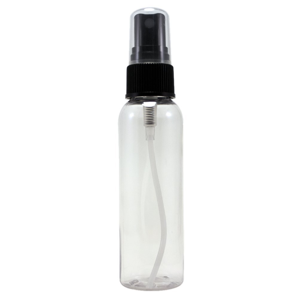GreenHealth 8 fl oz Clear Plastic Bottle with Black Cap (24 Pack)