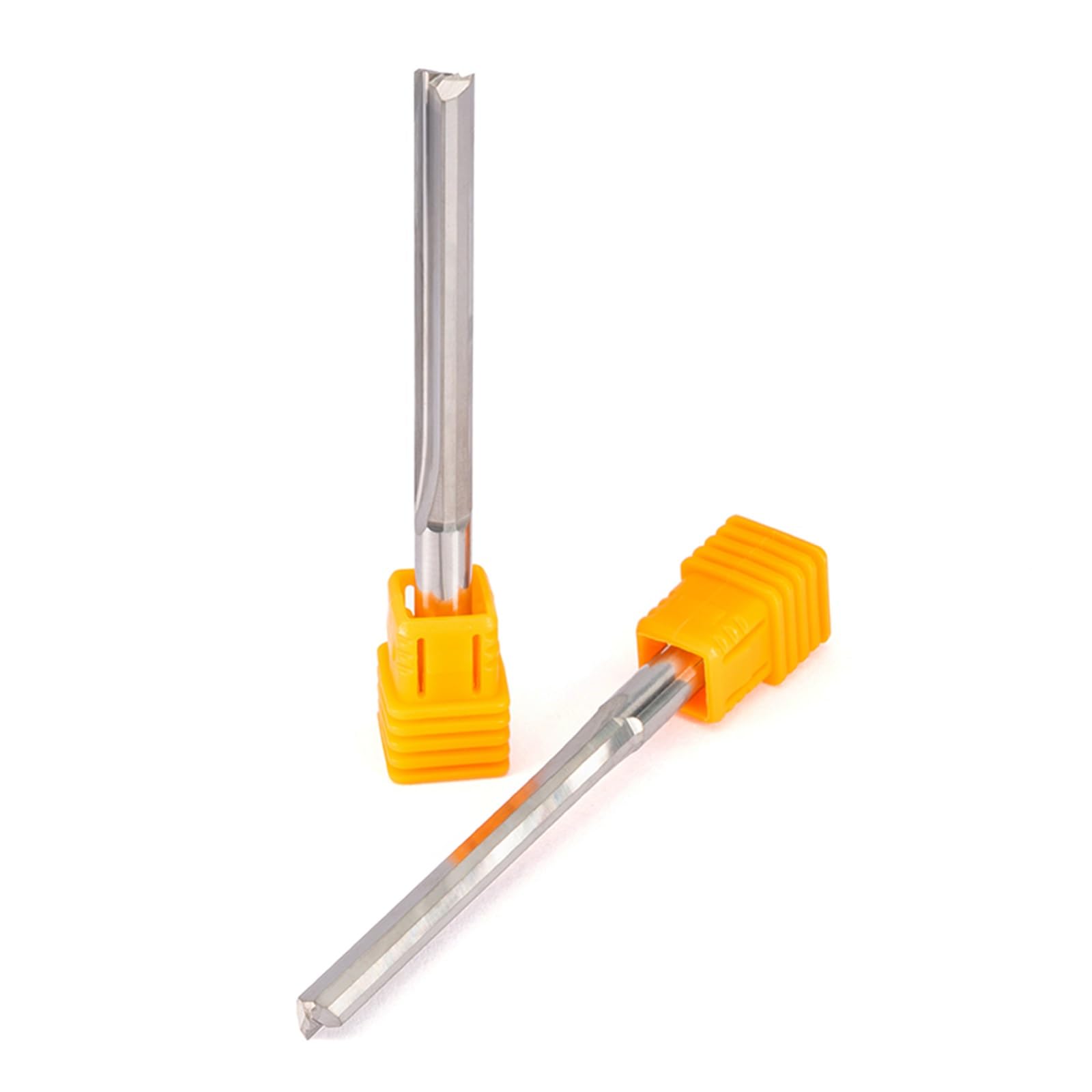 5 sztuk SHK 3.175 4 5 6 8mm podwójny flet prosty frez do rowków CNC frez do drewna grawerowanie pianki frez trzpieniowy narzędzia(8x62)