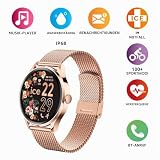 ICE-WATCH – Ice smart 2.0 – Runde Roségold-Smartwatch für Damen mit Metallarmband – 023394 (1,20 Zoll)