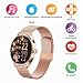 ICE-WATCH – Ice smart 2.0 – Runde Roségold-Smartwatch für Damen mit Metallarmband – 023394 (1,20 Zoll)