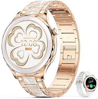 ZKCREATION Smartwatch Damen mit Telefonfunktion - Smart Watch Damenuhr mit Pulsmesser Schlafmonitor Smartwatch mit Schrittzähler Uhr Damen und Sportuhr Stoppuhr Aktivitätstracker für Android iOS