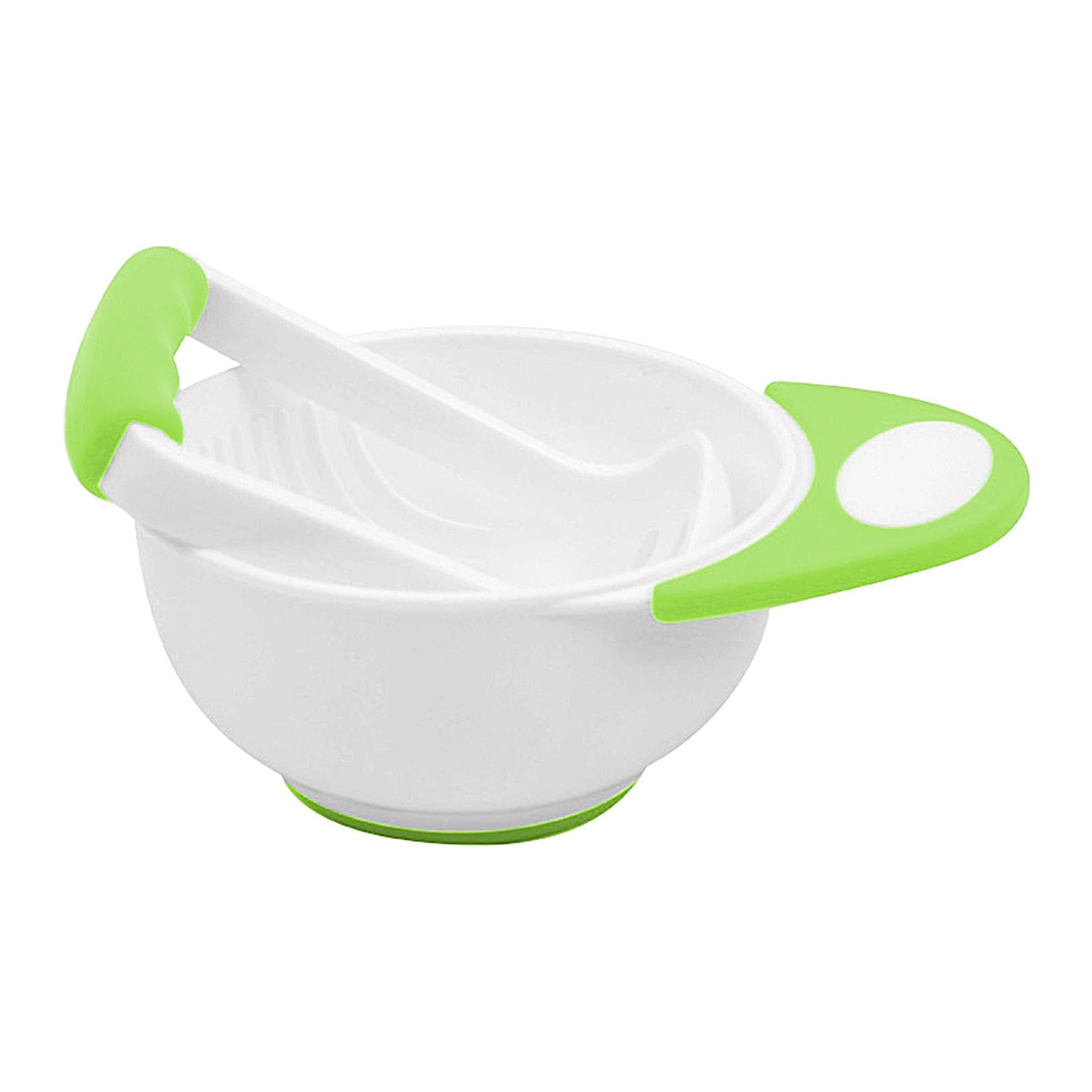 Baby Food Mash Bowl - Food Grinding Bowl | Food Serving Grinding Bowl | Baby Food Masher Bowl Set | Anti Slip Food Mixing Bowl | Anti Scalding Mash Bowl for Fruit Vegetable