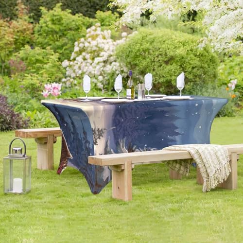 Nappe de table de cabine dans les bois extensible pour réception extérieure - 8