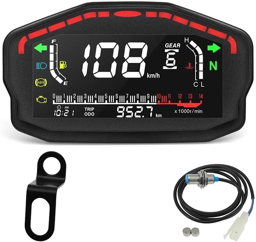 Odometer Speedometer Motorcycle Digital Dash Panel Universal Speedometer Odometer For 1 2 4 Cylinder