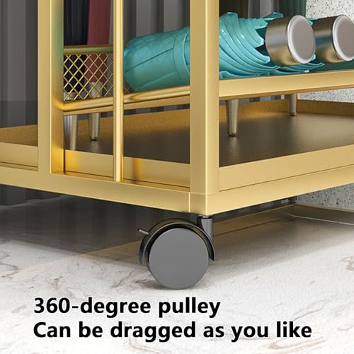 Meuble de rangement métallique à roulettes avec bac pour bureau - 5