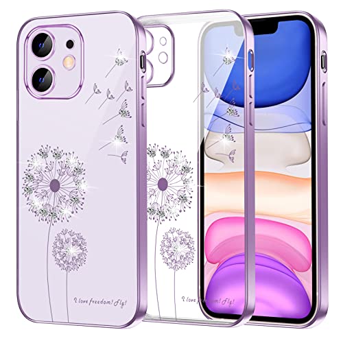 Casemall Handyhülle Für IPhone 14 – Transparent Mit Blumen & Smiley-Motiv, Dünne TPU Hülle, Flexibel & Schützend
